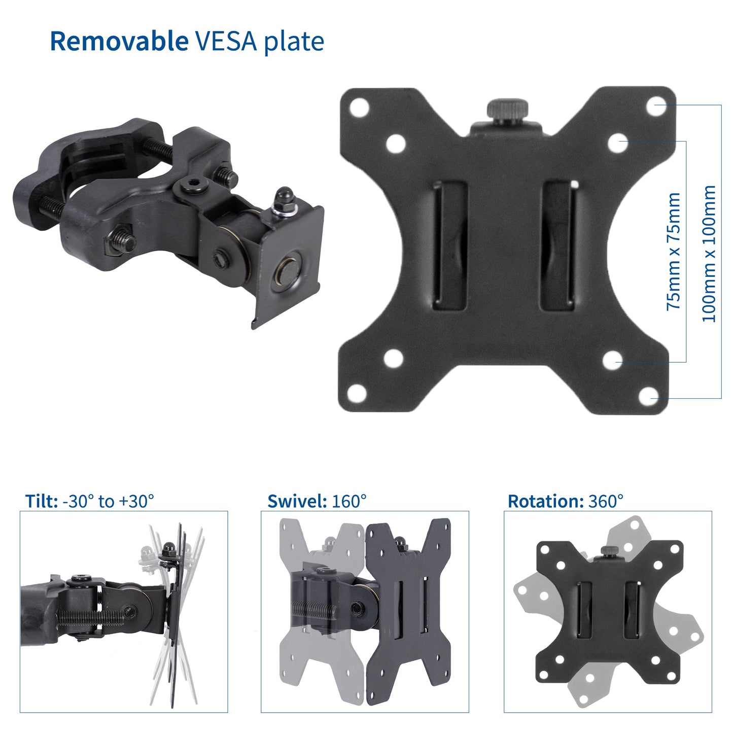 Pole Mount Bracket for 17" to 32" TVs
