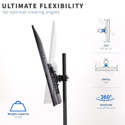 Pole Mount Bracket for 32" to 55" TVs